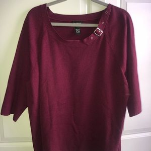 Avenue Plus Size 22/24 Sweater‎ Purple Burgundy
